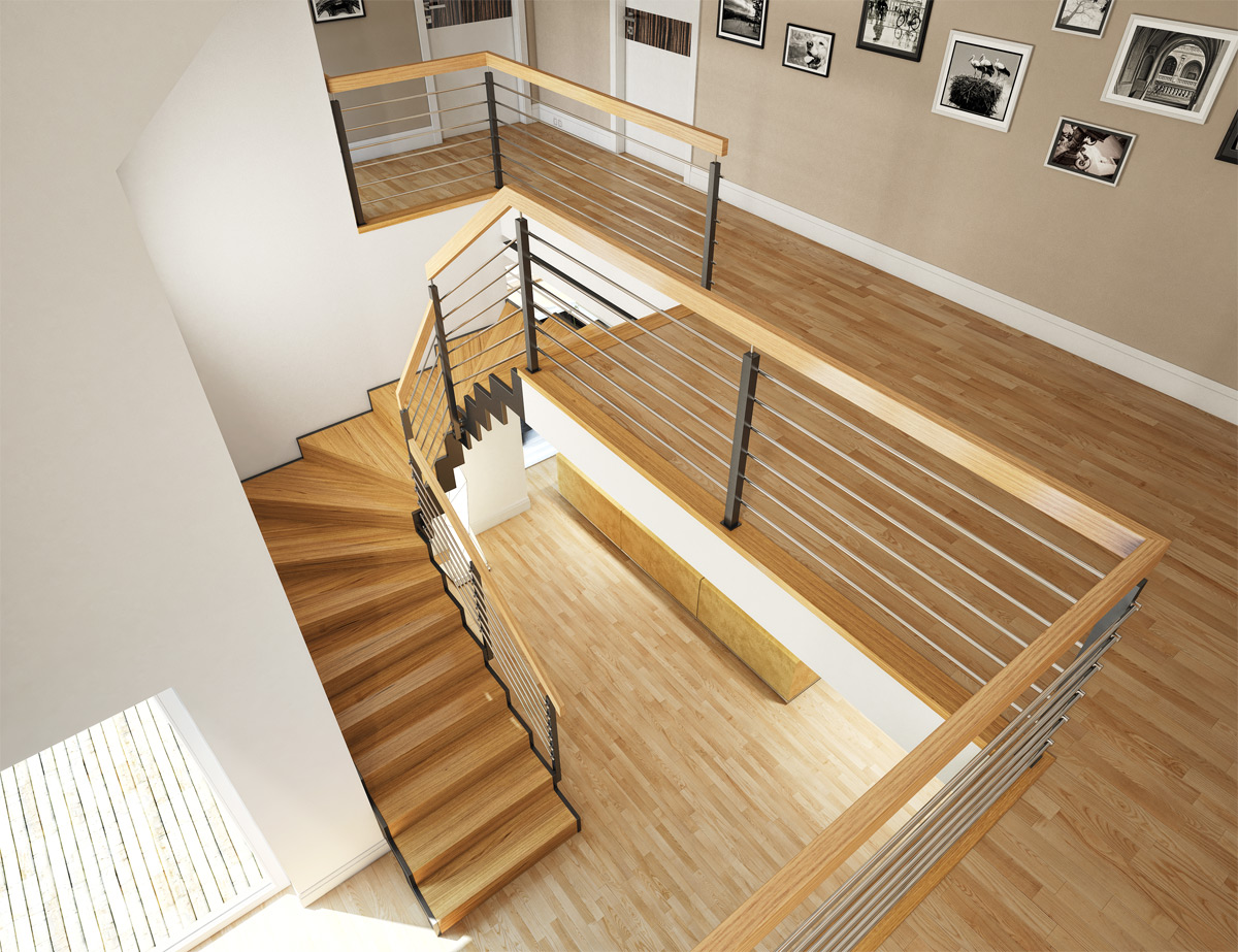 W8 Stairs on metal construction - Chudziński Stairs