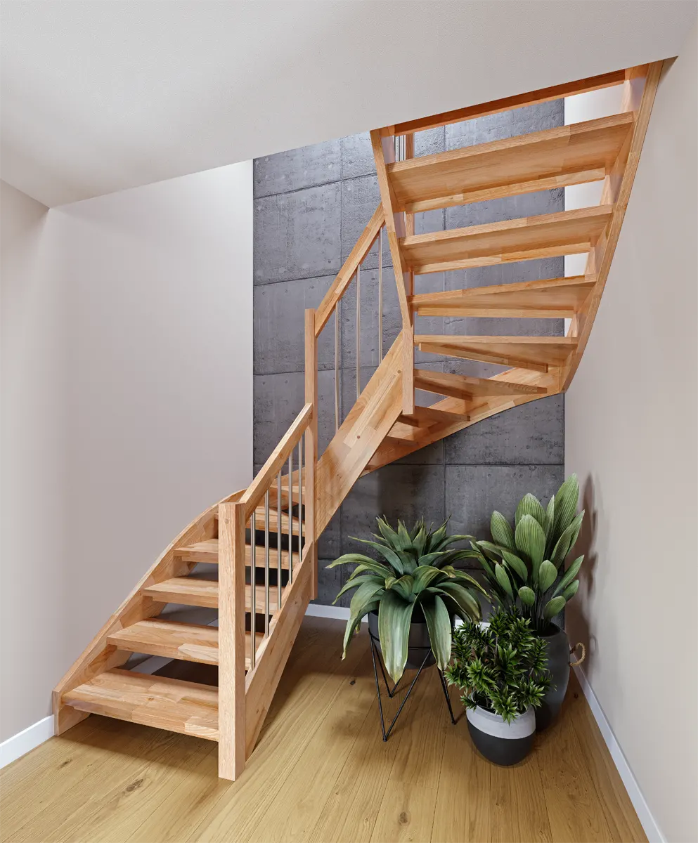 W42 Openwork stringer stairs