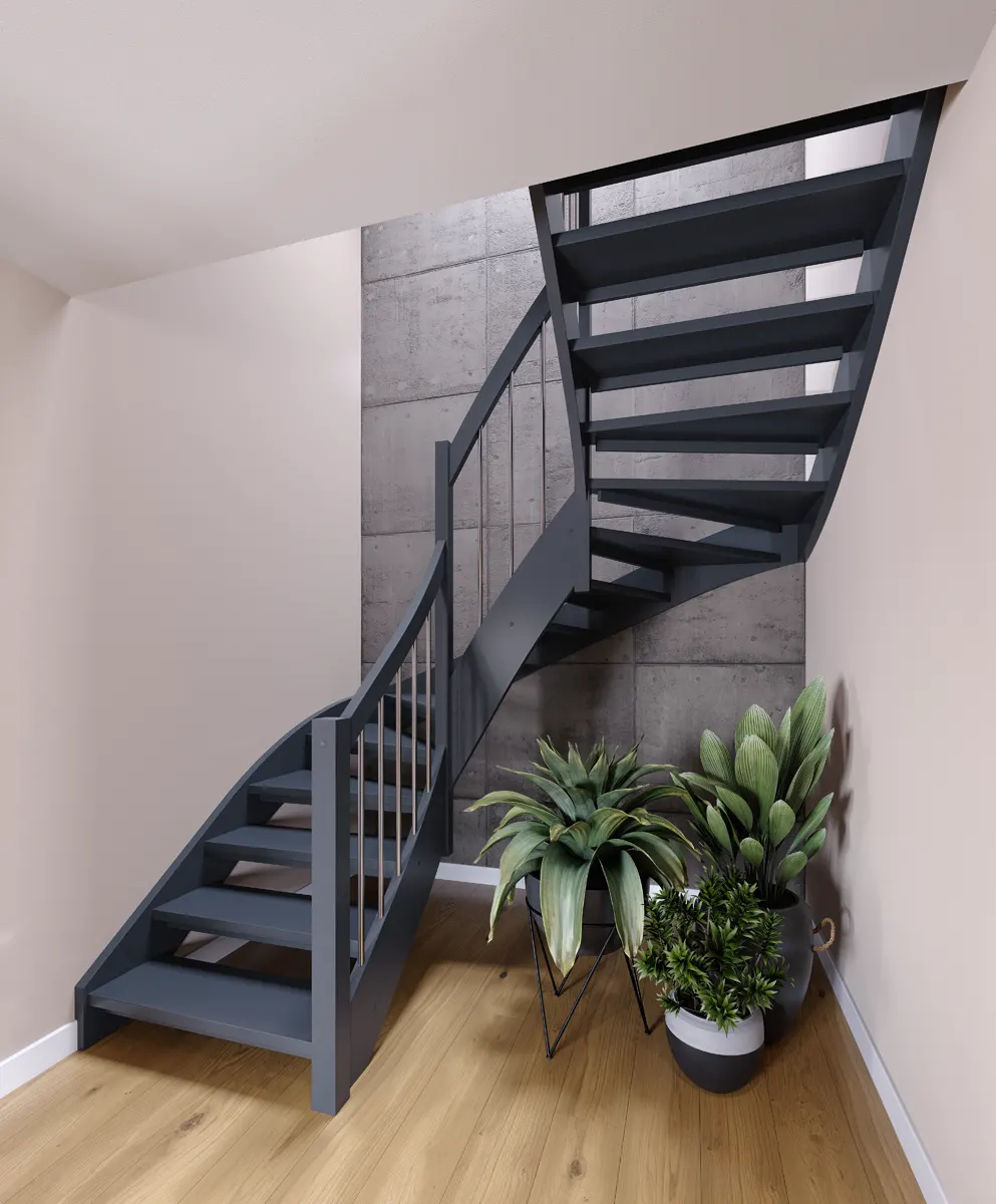 W41 Stringer stairs